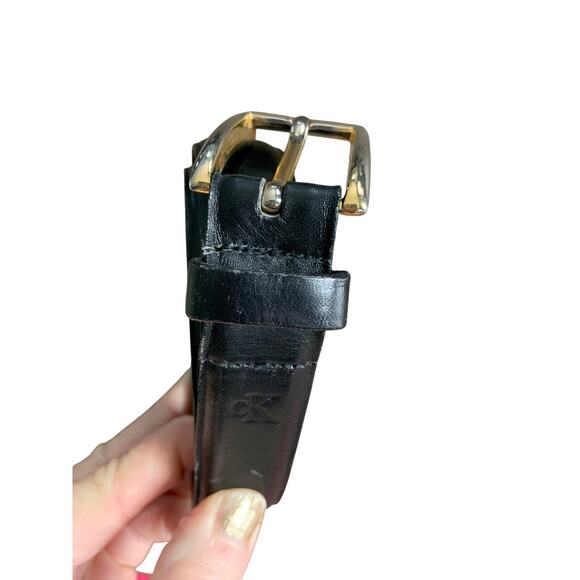 Calvin Klein Kalian Belt Calfskin Black Belt Size S - C6 main image 4